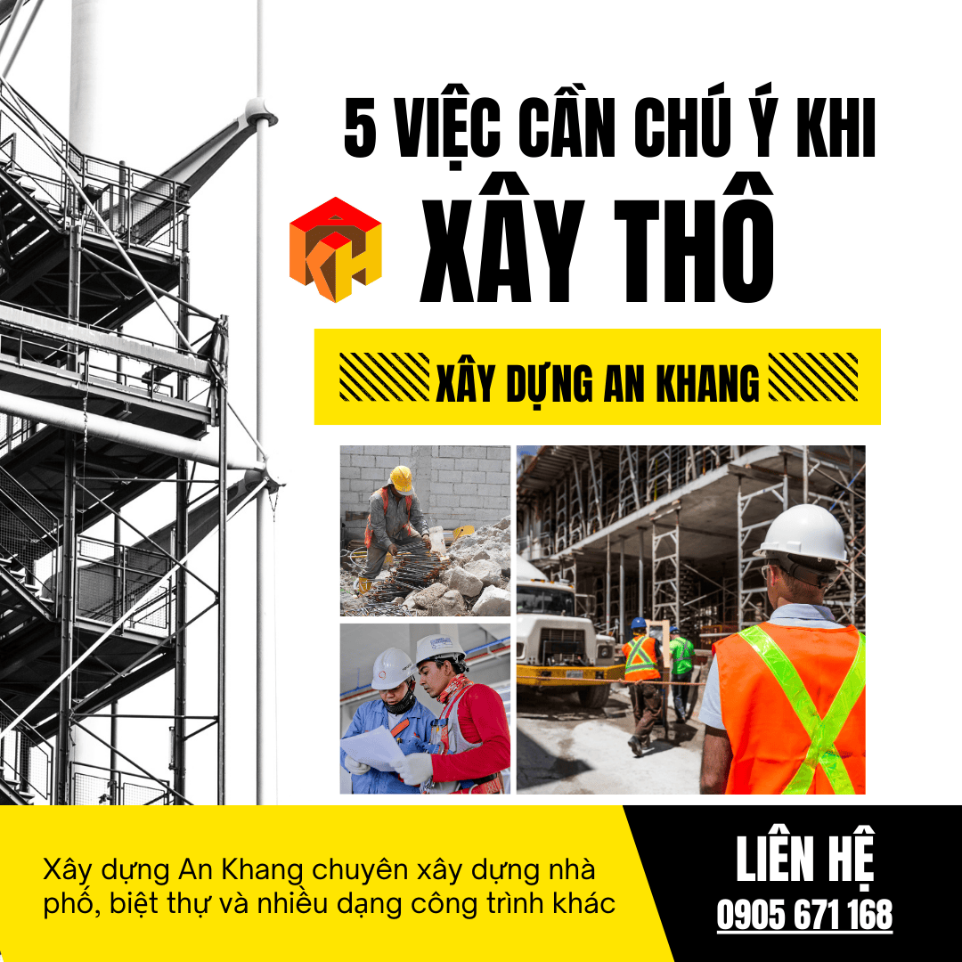 5 lưu ý khi chuẩn bị xây nhà phần thô năm 2025