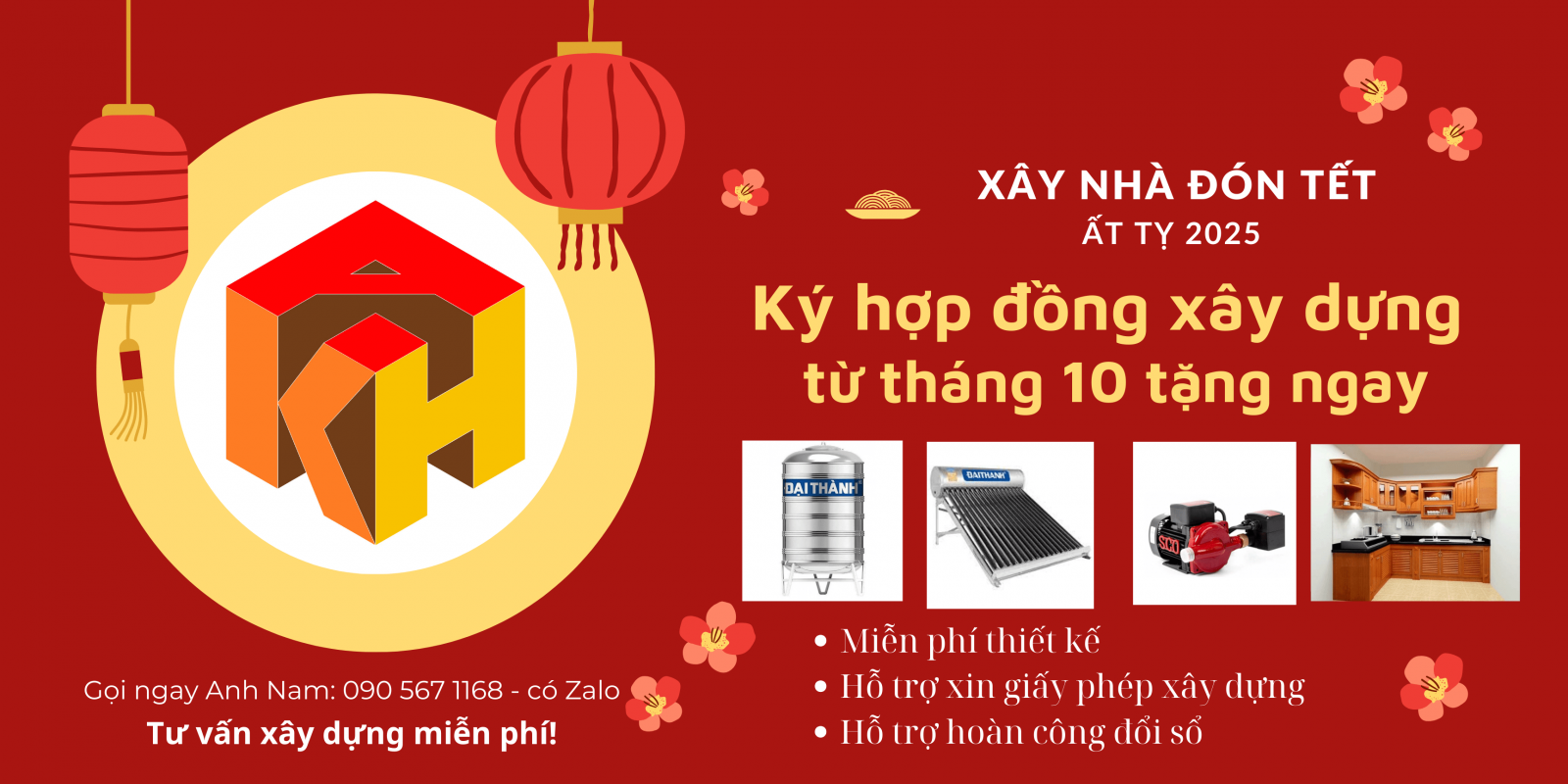 AN KHANG khuyến mãi khi ký hợp đồng xây dựng năm 2025