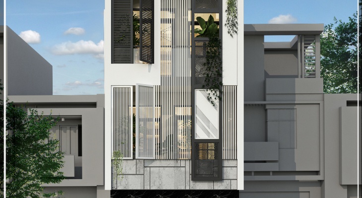 Thiết kế mẫu nhà phố hiện đại 3 tầng có diện tích 60m2